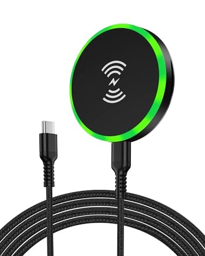 Pixel 10 Pro XL 10a Magnetic Wireless Charger Fast Charging Pad for Google Pixel 10, 10 Pro XL, 10Pro Fold, 10a, 9, 8, 7, 15W Magsafe Wireless Charger Mat with 3ft USB-C Cable for Samsung S26Ultra S25