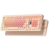 Keymatic Foundation Mechanical Keyboard,98% Pink Creamy Keyboard Gaming Keyboard,3 Mode with Multimedia Screen,RGB Backlit,Jelly MOA Profile keycaps for Win/Mac,Pink