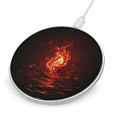 Red Flame Wireless Charger, Fast Charging Pad