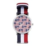 ZMYAPQO USA American Flag Watches for Men