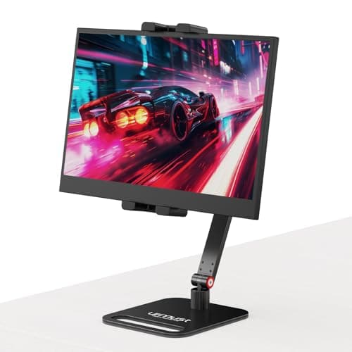 Urmust Portable Monitor Holder, Tablet Stand for Desk, Adjustable Tablet Arm Mount, for 4.7"-12.9" iPad Pro/Air/Mini
