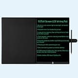 LCD Writing Tablet 11.5in Drawing Pad, Reusable Digital Notepad