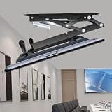 LNNW Ceiling TV Mount Bracket - Motorized Riser Mount, Telescopic Ceiling TV Mount with Auto Lift, Fits 32-70 Inch TVs for Most LED LCD Flat Curved Screen TVs & Monitors