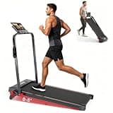 2.5HP Quiet Incline Desk Treadmill w/Handlebar, Portable Home Office Walking Pad