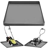 HFYZZ Snow Blower Mat, 27''x27'' Silicone Snowblower Drip Pan with Raised Edge for Garage, Electric Snow Shovel Mat Garage Oil Spill Protector Pad, Non-Slip No Splatter, Grey