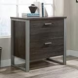 AMZSTAN 2 Drawer Lateral File Cabinet, Modern Wood Filing Cabinet with Grey Metal Legs, Home Office Storage Cabinet for Letter & Legal Size Hanging Files, Compact Office Furniture Organizer