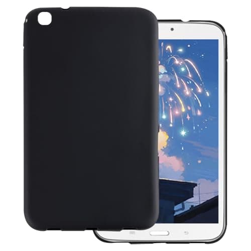 OAGELIM Case Compatible with Samsung Galaxy Tab 3 8.0 SM-T311 SM-T315 2013, Lightweight Soft TPU, Anti-Scratch Ultra Slim Protective Tablet Cover, Shockproof Shell Impact Resistant(Black)