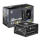 MSI MAG A650GLS PCIE5, Fully Modular Compact Gaming 650W Power Supply, 80+ Gold, ATX 3.1 & PCIe 5.1 Ready, Native Dual-Color 12V-2x6 Embossed Jacket Cables, Low-Noise, 10 Year Warranty
