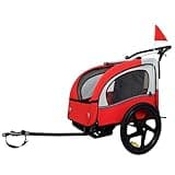 Tidyard 2-in-1 Bike Trailer Stroller for Kids, Double Seat, 5-Point Harnesses, Foldable, 20" Inflatable Tires, UV Canopy, for Family Cycling