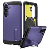 Spigen for Galaxy S26 Case, Tough Armor MagFit [Kickstand] [Compatible with MagSafe] [Military-Grade Protection] - Ash Violet
