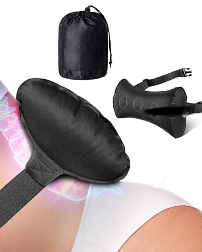 KUKIHO Lumbar Support for Car and Airplane Trips – Compact Air-Filled Cushion for Use Anywhere