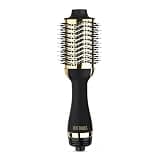 HOT TOOLS 24K Gold Blow Dryer Brush, Round Brush Blow Dryer for Salon-Worthy Blowouts in One Step, Fast Styling & Long-Lasting Results