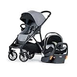 Chicco Corso LE ClearTex Modular Travel System, Corso LE Modular Stroller with KeyFit Max ClearTex Infant Car Seat and Base, Canyon/Grey