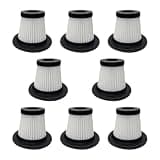 8 Replacement Filters, Suitable For Vacuum Cleaner Dust Removal Attachments, Car Spare Parts, Washable Filters
