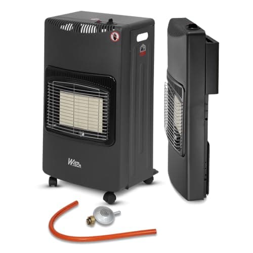 Infrared gas heater 4.2 KW foldable with hose and regulator compatible for sale in France - Warm Tech