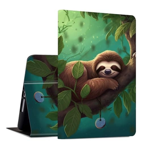 Case for Samsung Galaxy Tab S11 (2025) 11 inch Slim PU Leather Multi-Angle Viewing Flip Folio Smart Stand Cover with Auto Wake/Sleep for Samsung Tab S11 5G SM-X730/SM-X736B, Cute Sloth
