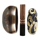 PLAFOPE Tibetan Singing Bowl Set for Yoga Meditation with Copper Material and Wooden Striker, Rich and Resonant Sound for Home Decor and Peaceful Calm Experience