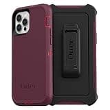 OtterBox iPhone 12 & iPhone 12 Pro Defender Series Series Case - Berry Potion (Raspberry Wine/Boysenberry), Rugged & Durable, with Port Protection, Includes Holster Clip Kickstand