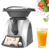 Smart Cooking Robot, Multifunctional Thermomixer with 2L Mixing Bowl 3L Steamer and 7-inch Touch Screen for Home Use