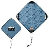 KODAK Camera Wrap Size L 38.5x38.5cm - Water-Resistant, Anti-Scratching and Dust-Free Protective Cloth for SLR Camera, Tele Lens (Steel Blue) [ONE item]