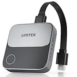 Unitek Wireless Hdmi Display Dongle Adapter - Screen Mirroring Receiver 2.4G/5G 4K TV Casting Device Screen Mirroring Adapter/Extender for Streaming Video to Monitor from Mac iOS Android Windows