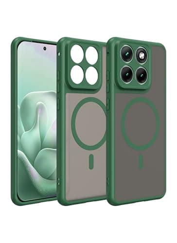 Magnetic Case for Motorola Edge 70 Fusion+ & Motorola Edge 70 Fusion,UYRUREL Lightweight and High Hardness TPU Material Transparent Skin Friendly Comprehensive Anti Fall Protection,Green