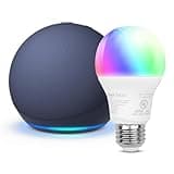 Echo Dot with Amazon Basics Smart Color Bulb