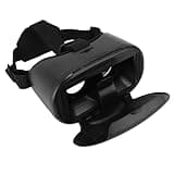 Omquot VR Glasses,ABS Virtual Reality Glasses Anti-Blue Lenses Eye Protection 58-75Mm Adjustment for Home Use
