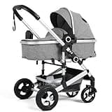 TODECARE 2 in 1 Baby Stroller, Convertible Foldable Carriage w/Reversible Seat, Adjustable Canopy, Storage Basket, Cup Holder, Aluminum Frame, Pram Carriage for Newborns and Toddlers (Dark Gray)