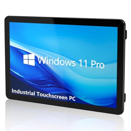 NORQIN 21.5 Inch Embedded Industrial Panel PC,All-in-One Touchscreen Computer,IP65 Capacitive Monitor,1920×1080 FHD,Windows 11 Pro,WiFi/BT,for Kiosks,Factory,Automation(10th Gen I7-1065G7,8G+512G)