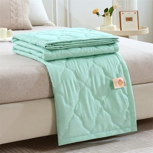 Synvexor Cooling Blanket,Twin Size Cooling Blanket with Breathable Fabric,Perfect for Hot Sleepers Relief from Night Sweats and Insomnia,Ideal for Summer & Warm Climate (Green)