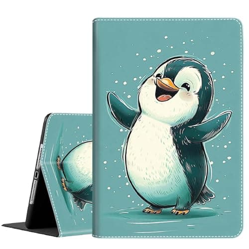 Case for Samsung Galaxy Tab S10 Ultra 2024/S9 Ultra 2023 14.6-Inch, SM-X920/X926B/X910/X916B Tablet, Durable Shockproof Protective Cover, Cute Penguin Happy