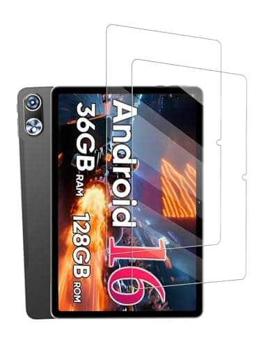 FJIASTB Screen Protector for JIKOCXN K10 Android 16 Tablet 12 Inch, Anti-Scratch 9H Tempered Glass Film Easy to Install, No Bubble, 2-Pack