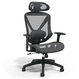 Staples Dexley Ergonomic Mesh Office Chair - Adjustable Height, Swivel Tilt, Lumbar Support, Black