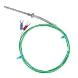 K Type Thermocouple Probe 0-200°C | M6 Screw Temp Sensor with PTFE Sheath | Shielded Temperature Sensor for Oil/Chemistry/Electric | Fast Reading Stainless Steel Probe (3m)