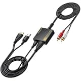 PROZOR eARC/ARC Audio Extractor for TV, 192KHz HDMI ARC to RCA & 3.5mm Audio Converter Volume Adjustable (Support CEC), for HDTV ARC/eARC to Headphones Speakers L/R Systems