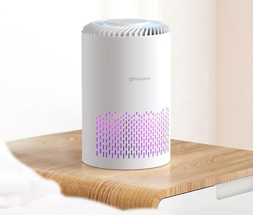 PURMED Pure Compact Air Purifier, Aromatherapy with Replacement Hepa Filter Gift