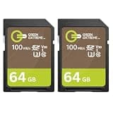 Green Extreme 64GB SDXC Memory Card, Class 10 U3, Up to 100MB/s Read Speed (2 Pack)