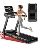 UMAY Fitness Treadmill with 20% Maunal Incline,42.5"x16.1" Ultra Large Walking & Running Area Treadmill - 400LB Capacity,3.5HP & 8.7 MPH Speed