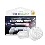 KontrolFreek FPS Freek Galaxy White for PlayStation 4 (PS4) and PlayStation 5 (PS5) | Performance Thumbsticks | 1 High-Rise, 1 Mid-Rise | White