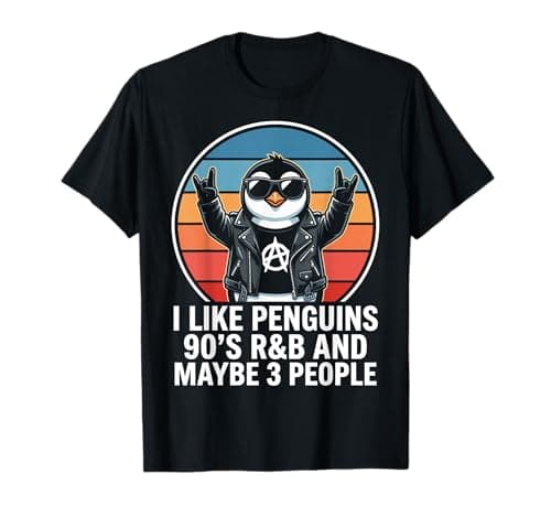 I Like Penguins 90's R&b and Maybe 3 People T-Shirt