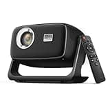 [Built in APP & Auto Focus] Native 1080P 4K Support Projector with Bluetooth 5.4 and Wifi 6 Portable Full HD, 180° Ceiling Rotation, Auto Keystone Real 560 ANSI Movie Projector for Bedroom, Outdoor