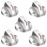 DG94-03500A/Z for Samsung Gas Stove Knob Replacement, DG94-03500U DG94-03500A DG94-04396A Range Oven Knobs, Compatible with NX60T8111SS NX60T8311SS NX60T8711SS Etc, 5 Pack