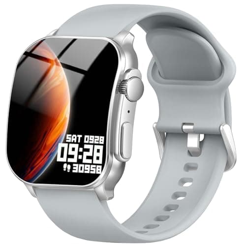 Poounur Smartwatch Men Women with Bluetooth Calls, Fitness Watch with Pulse Clock/Sleep Monitor, 100+ Sports Modes Smartwatch, Fitness Tracker with Pedometer