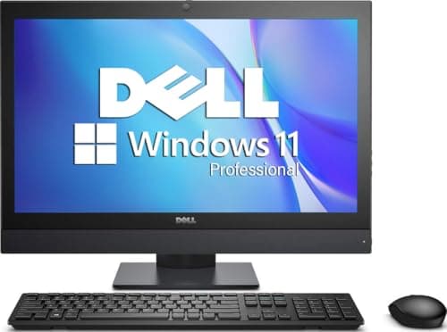 Dell OptiPlex 7440 All-in-One Desktop 23.8" FHD Computer PC, Intel Core i5-6500, 8GB RAM, 256GB SSD, Keyboard & Mouse, WiFi, HDMI, Windows 11 Pro (Renewed)