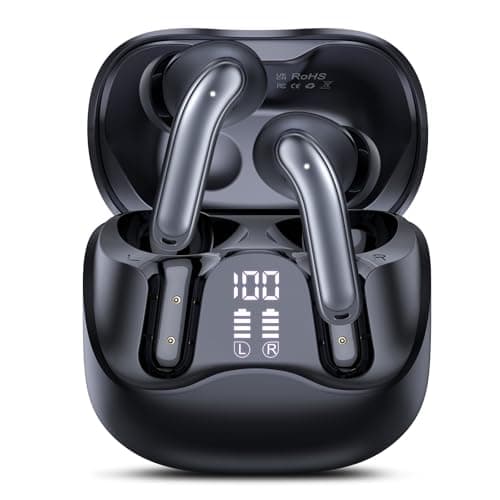 Hybrid Active Noise Canceling Wireless Earbuds, 6 Mics ENC Clear Call Ear Buds, Hi-Res Audio Deep Bass Bluetooth 5.4 Headphones, 48H Playtime, IP7, 8 EQ Modes, Wireless Charging, Multipoint Connection