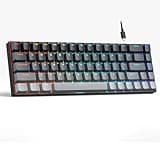 MageGee Portable 60% Mechanical Gaming Keyboard, RGB Backlit Compact 68 Keys Mini Wired Office Keyboard with Red Switches for Laptop PC Mac - Gradient Black