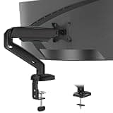 WALI Triple Monitor Mount for up to 49 inch Ultrawides on Top Bracket and 34 inch Screens on Side Brackets, Tall Triple Monitor Stand for Desk, Heavy Duty Monitor Arm up to 33 lbs (GSDM003XLN), Black