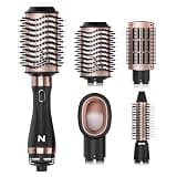 Natrial Hair Dryer Brush Blow Dryer Brush in One Hot Air Paddle Brush for Drying and Straightening, Volumizer Multi-Styler Smooth Curls for All Hair Types, Frizz-Free Blowout Brush for Salon Quality