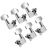 6Pcs Zinc Alloy Guitar Tunings Key Tuners Replacement Guitar Tunings Pegs Key